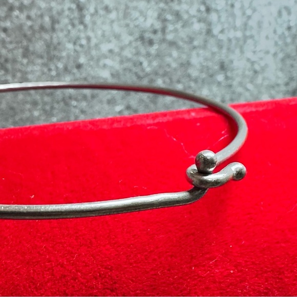 James Avery 925 Silver Hook and Eye Bracelet Charm Bangle 4311 - Picture 5 of 12